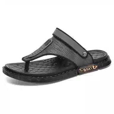 潮泽 通勤百搭 防磨人字拖鞋 男款