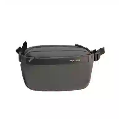 泰克森 多功能运动 皮膜 腰包 常规 男款 黑色/灰色