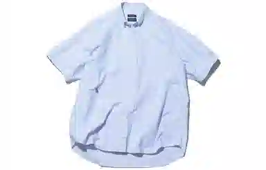 NAUTICA JAPAN Oxford Stripe BD SS Shirt SS22 Logo