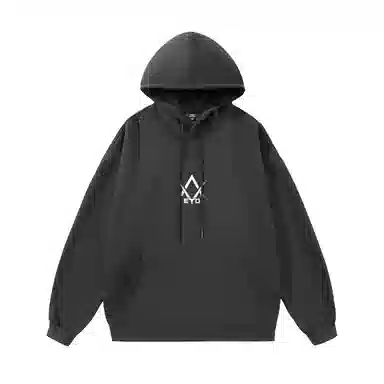 三体 问题系列 简约基础款字母印花宽松大码美式复古高街潮牌时尚百搭连帽休闲套头学生多巴胺纯色日常通勤长袖卫衣 男女同款