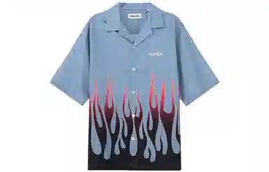 KENZO FW22 Flame Print Short Sleeve Shirt