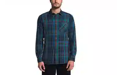 The North Face Colorblock Plaid Shirt Navy