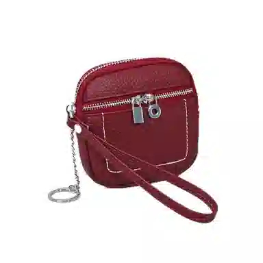 彤彤兔 简约纯色 头层牛皮 零钱包 女款 多色