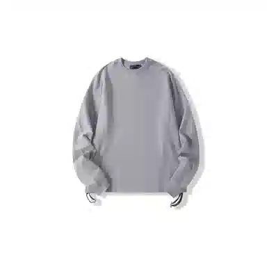 我是大卫 纯色基础款圆领落肩套头休闲卫衣 男女同款