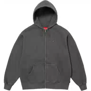 Supreme Overdyed Small Box Zip Up Hooded Sweatshirt