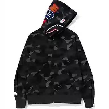 A BATHING APE Color Camo Shark Hoodie