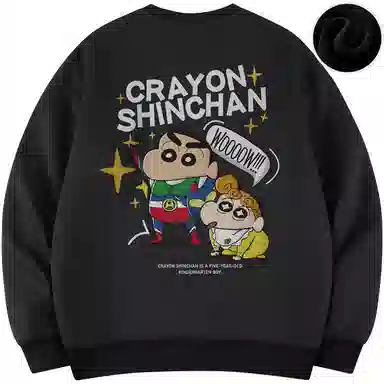 Crayon Shin-chan Cartoon Print Pullover Sweatshirt