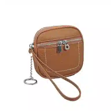 彤彤兔 简约纯色 头层牛皮 零钱包 女款 多色