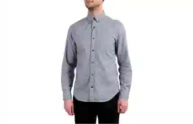 Burberry Houndstooth Shirt Light Blue