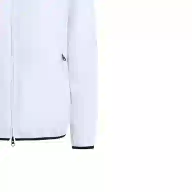 Emporio Armani Logo Zip Jacket White