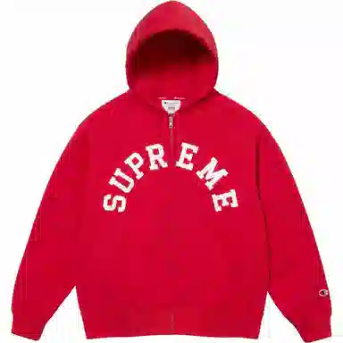 Supreme x Champion Zip Up Hooded Sweatshirt