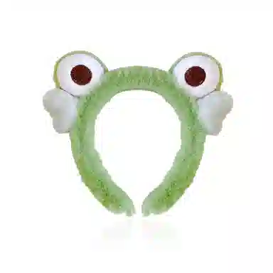 蒙妮 可爱大眼青蛙 毛绒 发箍 男女同款情侣款