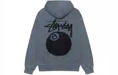 Stussy 8 Ball Pig Dyed Zip Hood