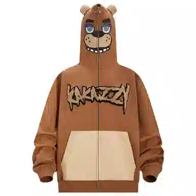 KAKAZZY Bear Hoodie Full Zip