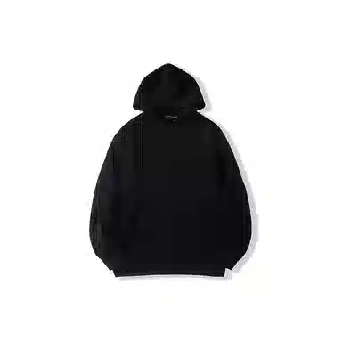 我是大卫 基础简约纯色重磅休闲落肩连帽休闲卫衣 男女同款