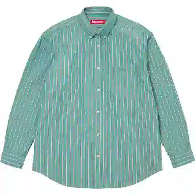 Supreme FW24 WEEK7 Loose Fit Stripe Shirt Logo