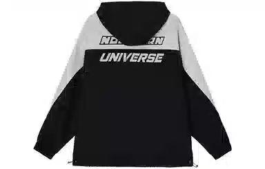 鸭鸭 时尚百搭休闲字母刺绣冲锋衣 男女同款