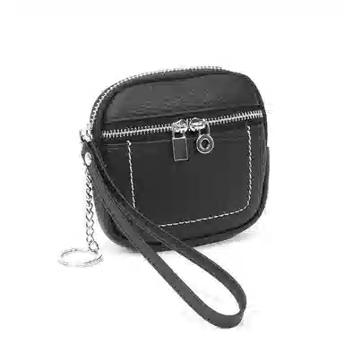 彤彤兔 简约纯色 头层牛皮 零钱包 女款 多色