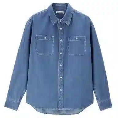 佐丹奴 时尚潮酷纯色长袖衬衫 男款