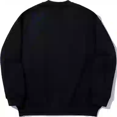 中国李宁 重燃系列 宽松圆领舒适休闲套头字母印花卫衣 男女同款 黑色