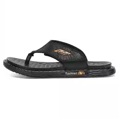 潮泽 简约舒适 车缝线 防磨防滑人字拖鞋 男款