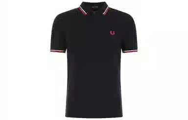 Fred Perry Logo Trim Polo Navy