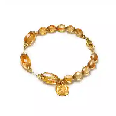 凤凰涅磐 净明 黄水晶 手串 女款