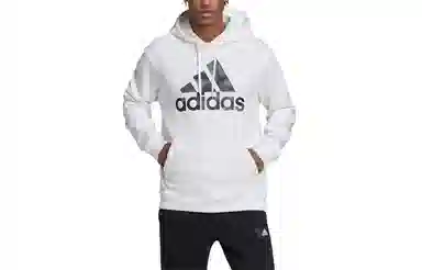 adidas Essentials Camo Print Hoodie Logo