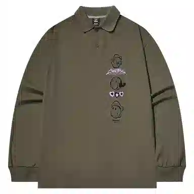 BEASTER x Popeye Polo Shirt Military Green