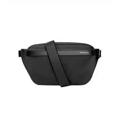 泰克森 多功能运动 皮膜 腰包 常规 男款 黑色/灰色