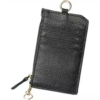 彤彤兔 多卡位超薄小巧 头层牛皮 零钱包 女款 黑色\蓝色\灰色\粉色\浅绿色\卡其色\日光白