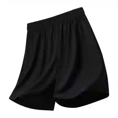 纳趣 字母纯色宽松五分百搭休闲短裤 男款 黑色