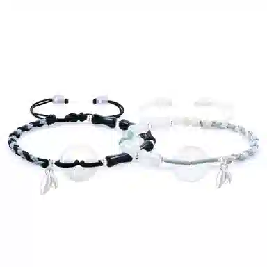 老凤祥 竹愿平安扣节节高升国潮新中式国风潮流简约通勤百搭轻奢小众高级感礼盒#好运 玉髓 手链 男女同款情侣款