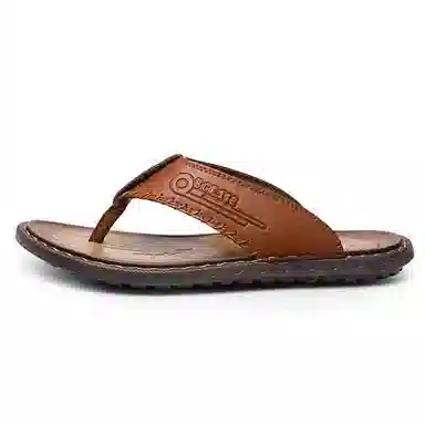 潮泽 时尚简约 防磨人字拖鞋 男款