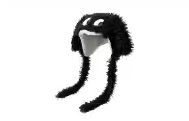 白卷 保暖大眼狗长耳朵 护耳 绒线帽 男女同款情侣款