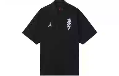 Jordan FW22 Black Logo Zip Short Sleeve Shirt