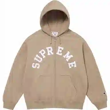 Supreme x Champion Zip Up Hooded Sweatshirt