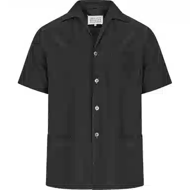 Maison Margiela SS25 Decorative Stitch Shirt Black