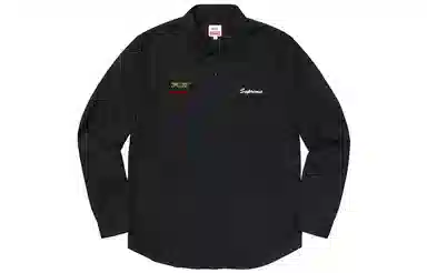 Supreme x Honda x Fox Racing Work Shirt Black
