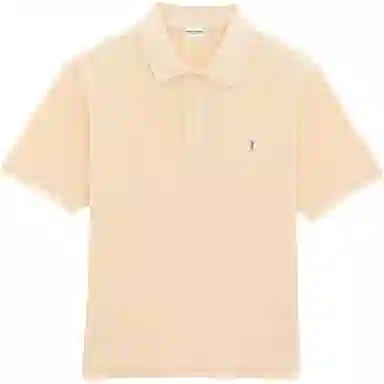 SAINT LAURENT Cassandre Polo Shirt In Piqu LogoPolo