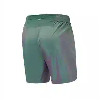 特步 跑步系列 纯色中腰舒适透气百搭五分运动短裤 男款 雀羽绿
