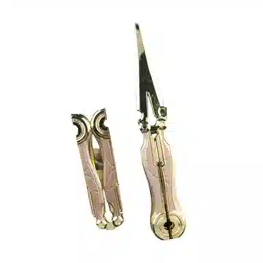 乐智由我 武器涂鸦利刃蝴蝶工具刀爪刀瑞兔金属玩具装备 成品模型