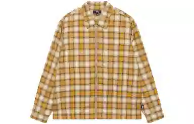 Stussy SS23 EDDIE PLAID ZIP SHIRT