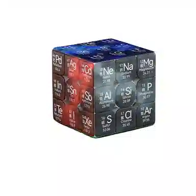 乐智由我 元素周期表三阶魔方文创纪念品教学创意 早教益智玩具