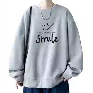 玉儿恋 宽松休闲潮牌印花长袖卫衣 男款