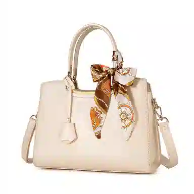 维尼奥 品牌国风提花刺绣妈妈包高颜值时尚气质休闲百搭女包简约新中式通勤托特包 合成革 手提包单肩斜挎 常规 女款 白色