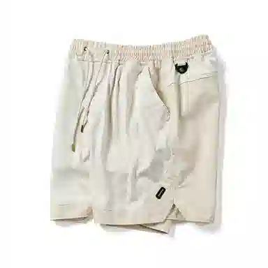 实年服工 松紧腰拼接宽松运动五分潮流休闲短裤 男款