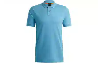 HUGO BOSS Stretch-Cotton Slim-Fit Polo Shirt With Logo Patch LogoPolo