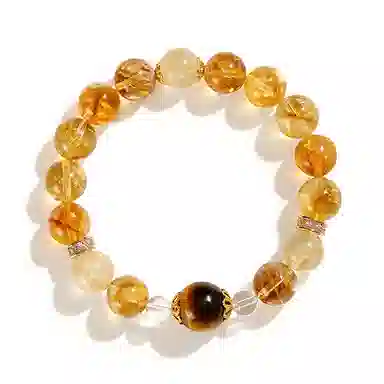 【财源亨通】 金师傅 黄塔晶 财 源广进时来运转水逆退散 小众轻奢气质百搭小清新#好运天然 黄水晶 手串 男女同款情侣款