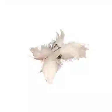 贯古今 钻羽毛大号小众设计感后脑勺盘发 合金 发夹 女款